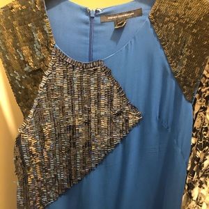 French connection blue midi dress ❤️